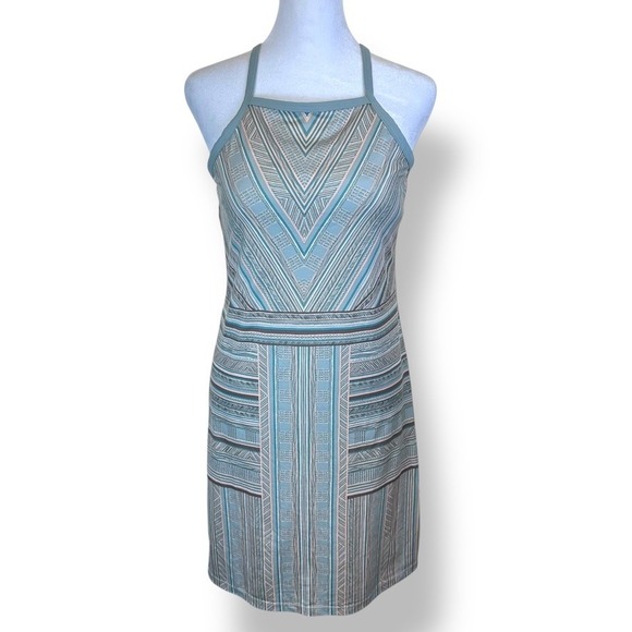 Prana Dresses & Skirts - Prana Womens XS Ardor Dress Agave Samba Halter Neck Mini Dress Spaghetti Strap